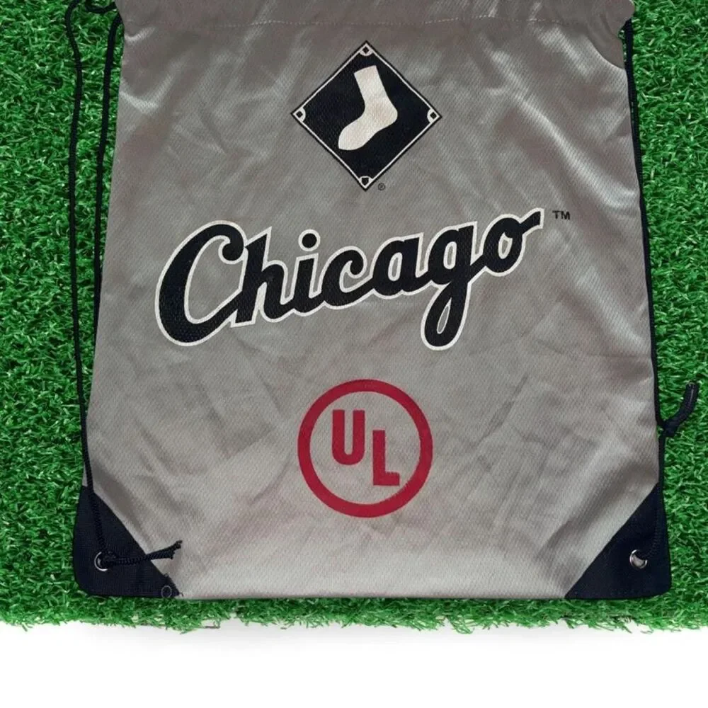 Chicago White Sox gray drawstring bag #baseball #whitey